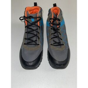 Rocawear Hector Mens Hiking Boots Grey Blue Orange Size 13 Mid Top Rugged Sole